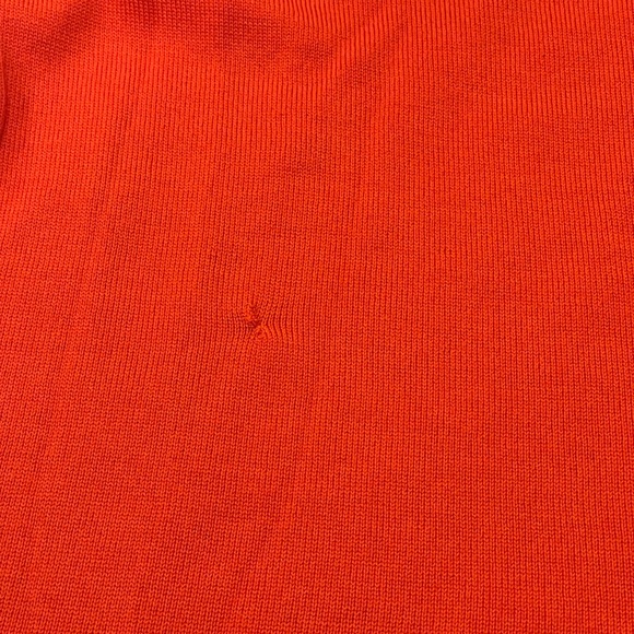 Eileen Fisher Women’s Solid Orange Turtleneck 100% Merino Wool Sweater Size: Med - Picture 6 of 7